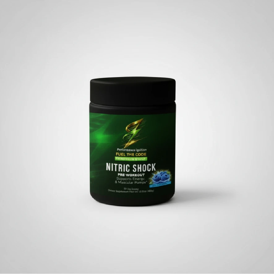 Nitric Shock Pre-Workout bottle
