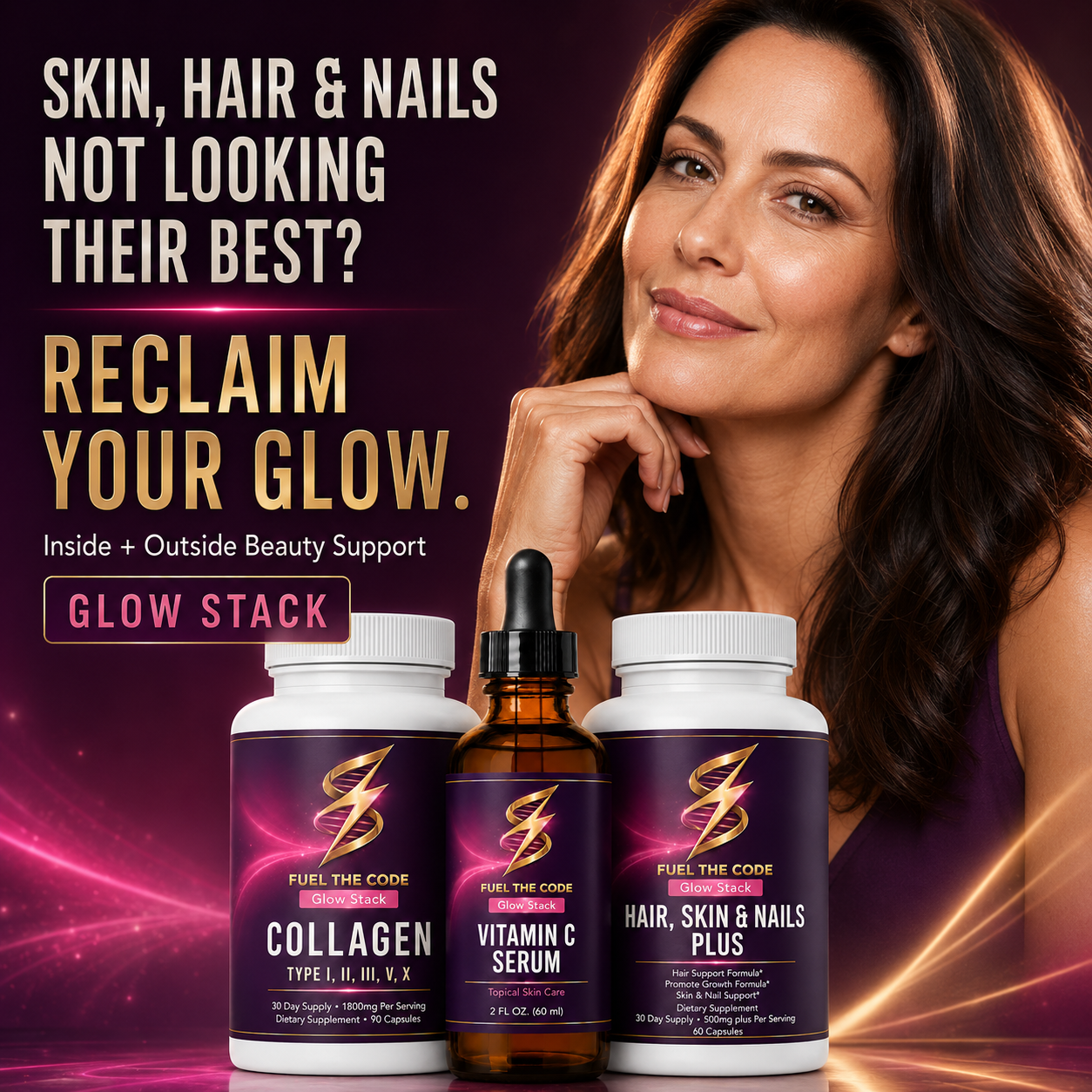 Fuel the Code — Glow Stack: Reclaim your glow, inside and out.