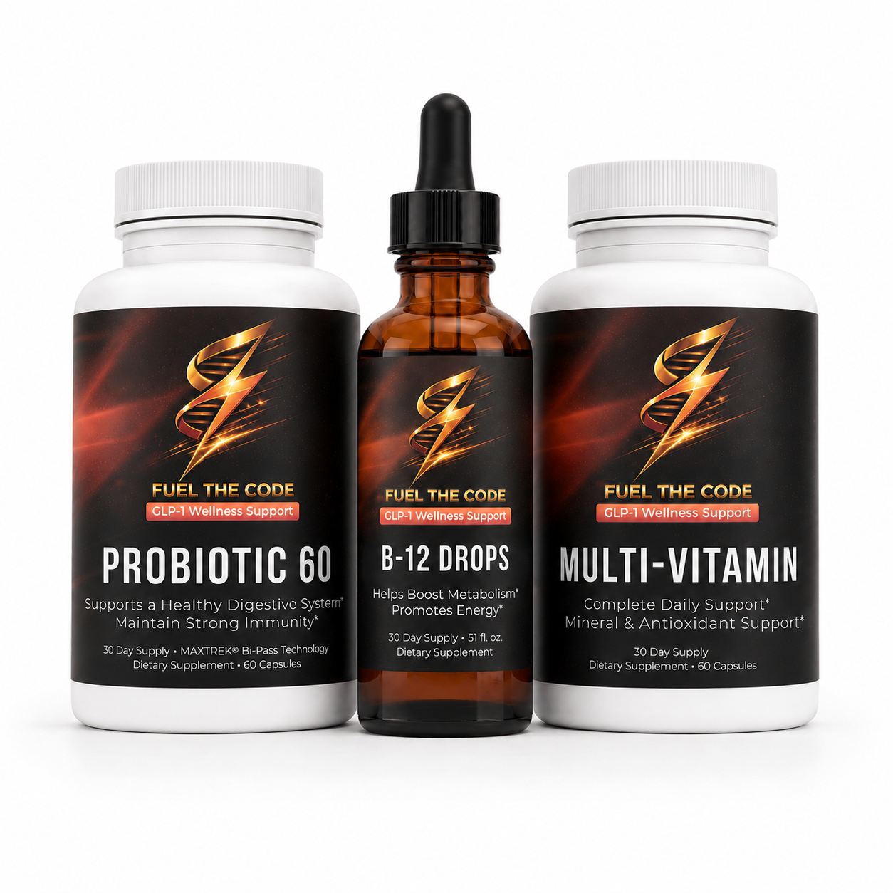 GLP-1 Wellness Support Stack — complete stack photography