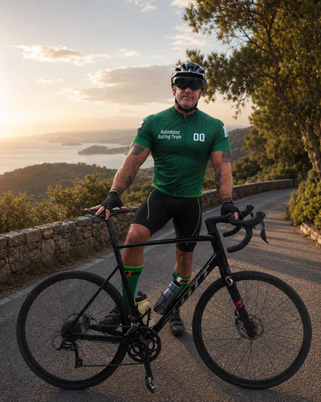 Gary Lynch, founder of Fuel the Code, cycling