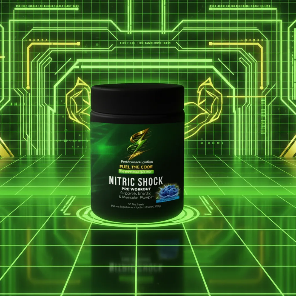 Nitric Shock Pre-Workout bottle